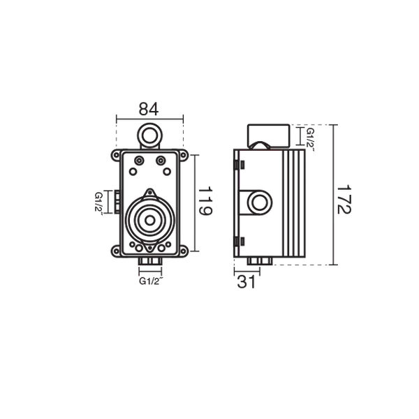 شیر مرکزی روشویی KWC2
